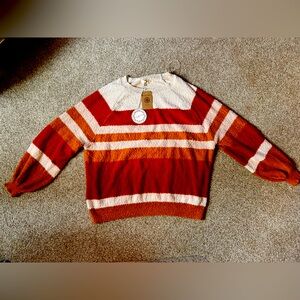 Fall Sweater.  Beautiful scoop neckline. New with tags. Great with jeans